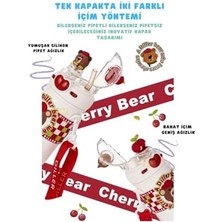 Aesco 520ML Sevimli Hayvanlar Süslü Pipetli/pipetsiz Boyun Askılı Paslanmaz Çelik Termos