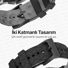 Aesco 22MM ile Uyumlu Saatler Için Geometrik Model 46MM Silikon Kordon (Gt6 Pro/gt6/gt5 Pro/gt5/gt4/ 4 Pro/gt3/gt3 Pro/gt2/gt2 Pro)