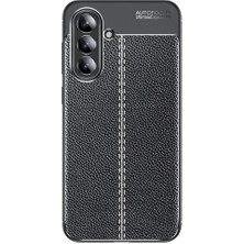 Aesco Galaxy A26 Uyumlu Kamera Korumalı Deri Görünümlü Darbe Emici Tam Korumalı Auto Focus Lüks Silikon Kılıf