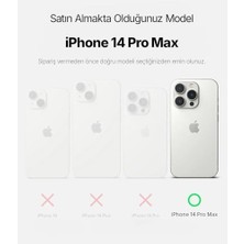Aesco 14 Pro Max ile Uyumlu Cyrstal Clear Şeffaf Silikon Kılıf Arkası Sert Polikarbonat Kenarları Yumuşak Tpu Silikon Premium Ultra Şeffaf Kılıf Kapak (Cyrstal Clear, 14 Pro Max)