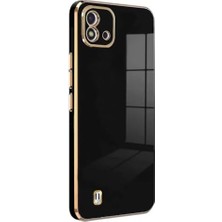 Aesco Realme C11 2021 Için Kılıf Olive Plated Siyah [realme C11 2021 ile Uyumlu Kılıf - Siyah]