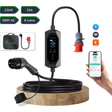 Coswatt Taşınabilir Şarj Cihazı 22 Kw / 3P-32A / 8m Kablolu / Tip-2 / 5X32A Fiş / 380V Ac / Ev Tipi Dönüştürücü Kablo ve Taşıma Çantası Hediyeli 0 Yorum