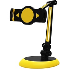 Aesco Tablet Standı Telefon Tutucu Folding Ayarlanabilir Max 10 Inch Masaüstü Tablet Telefon Standı Bumb-Lebee Sarı-Siyah | JHD103