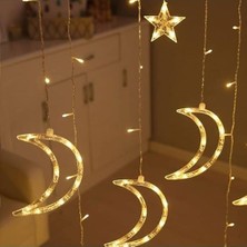 Skygo 3 Metre LED Işıklı 10'lu Ay Yıldız Işık Zinciri Dekoratif Aydınlatma Ev Dekorasyonu Süsleme Salon Oda Merdiven Balkon Için Yılbaşı Eğlence Doğum Günlerine Özel Aydınlatma