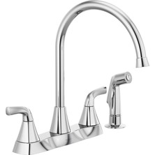 Skygo P2835LF Parkwood Iki Saplı Mutfak Bataryası Yan Sprey, Krom