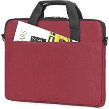 Aesco Mack Iksy MCC-902 Laptop Çantası, Erkekler ve Kadınlar Için Profesyonel Bilgisayar Çantası, 13,3 Inç - 14.1 Inç Notebook Çantası, Evrak Çantası, Kırmızı