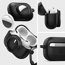 Aesco Airpods Pro (1.nesil) / Airtag ile Uyumlu Kılıf Tag Armor Duo - ACS03167