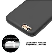 Aesco 8 Pro ile Uyumlu Kapak Mat Siyah Silikon Lux Kılıf