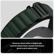 Aesco Galaxy 8 (40MM/44MM) ve 8 (46MM) ile Uyumlu Metal Bağlantılı, Hafif ve Yumuşak Kumaş Loop Kordon