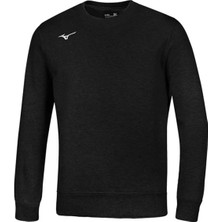 Mizuno Terry Crew Erkek Sweatshirt Siyah