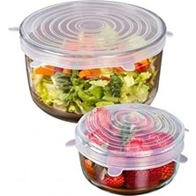 Aesco Tazeliği Koruyan 6 Lı Silikon Strech Kapaklar