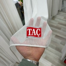 Taç Simli Bambu Düz Tül Pilesiz Yıkanabilir Kırışmaz