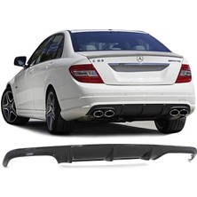 Mercedes C Serisi W204 2011-2014MAKYAJLI Arka Tampon Eki Difüzör