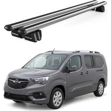 Today Auto Pençe Opel Combo (2019 ve Sonrası) Uyumlu Gri Ara Atkı 135CM Port Bagaj Tavan Barı