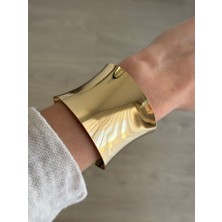 İrem Yıldız Çelik Gold Plaka Model Kelepçe