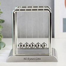 Keyfim Shop İsme Özel Newton Balans Orta Boy Denge Topları 14 cm Şık Tasarım ile Evinize Değer Katar
