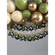 Ramazan Temalı 13 Parça Balon ve LED Zincirli Oda Süsleme Seti