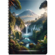 Keskin Color Keskin A4 Çizgili Karton Kapak Nature Defter - Yeşil
