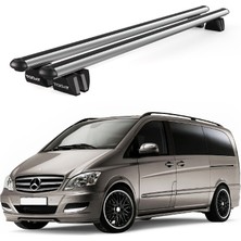 Today Auto Pençe Mercedes-Benz Vito (W638) (1996-2003) Uyumlu Gri Ara Atkı 135CM Port Bagaj Tavan Barı