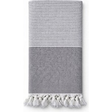 Emillie Hürrem Peştamal Pamuk 90 x 175 cm Modern Tasarım Saçaklı Banyo Havlusu