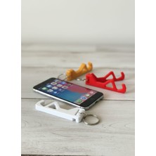 SNM 2 Si 1 Arada Anahtarlık Telefon Tutucu - Taşınabilir Mini Stand (3 Renk)
