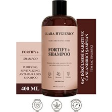 Clara Hygienics Fortify+ Dökülme Karşıtı Vegan Şampuan 400 ml Kökleri Güçlendirici ve Kırılma Azaltıcı
