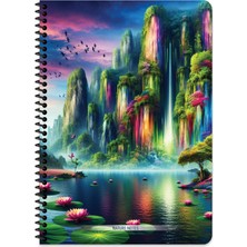 Keskin Color Keskin A4 Çizgili Karton Kapak Nature Defter - Mor