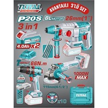 Total 3’lü Akülü Set Darbeli 2 Akü ile Avantajlı Kullanım ve Yüksek Tork Özellikleri