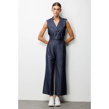 On Triko Pile Detaylı Bol Paça Pantolon 70920