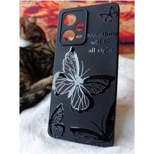 Aesco 12 Pro 5g Için Kapak LKL01 Özel Tasarım Laklı Desenli Kılıf Butterfly