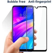 Aesco 7 Tam Kaplayan Temperli Cam Ekran Koruyucu Siyah