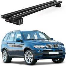 Today Auto Pençe Bmw X5 (E53) (2003-2007) Uyumlu Siyah Ara Atkı 135CM Port Bagaj Tavan Barı