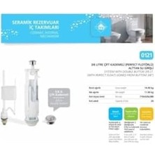 Aesco 3/6 Litre Çift Kademeli Klozet Rezervuar Iç Takım