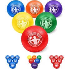 Aesco Şişirilebilir Yakan Toplar - 5 Inç Veya 7 Inç Sokmayan Toplar Seçin - 6'lı Set Top Pompası ve Mesh Çanta Içerir