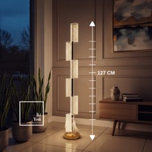 İki Yedi Konsept Corvinus Şarjlı LED Lambader 127 cm Dokunmatik Renk Değiştiren Modern Dekoratif Ayaklı Aydınlatma