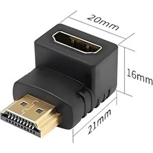 Aesco 90 Derece HDMI To HDMI Dönüştürücü