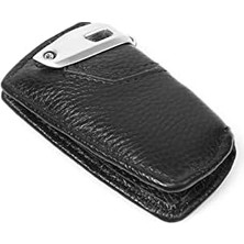 Aesco Deri Anahtar Kılıfı (Bmw F01 F20 F10 F30 F15 ile Uyumlu) (Siyah)