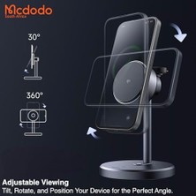 Aesco CH-2462 3in1 15W Magq Qi2 Kablosuz Şarj Standı Siyah