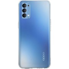 Aesco Oppo Reno 4 Kapak 1mm Süper Silikon Şeffaf Kılıf