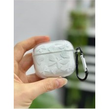 Aesco 3. Nesil ile Uyumlu Simli Kelebek Baskılı Özel Tasarım Kalın Silikon Koruyucu Kılıf - Kelebek