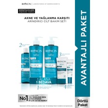 Bioxcin Acnium Tüm Cilt Tipleri Için Akne Karşıtı Yüz Temizleme Jeli X2 + Tonik + Krem + Serum Seti