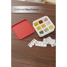 Orvila 9 Bölmeli Vitamin Kutusu Aparatı Çıkabilen Çok Gözlü Vitamin Saklama Kutusu