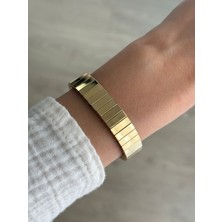 İrem Yıldız Çelik Gold Esnek Bileklik