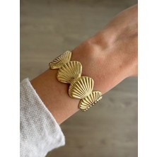 İrem Yıldız Çelik Gold Ayarlanabilir Kelepçe