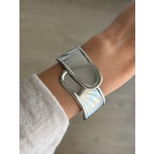 İrem Yıldız Çelik Silver Kelepçe