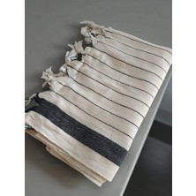 Aesco 2'li Mutfak Kurulama BEZI%100 Pamuk Kara Tezgah Peşkir 50X90 cm