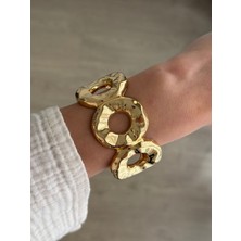 İrem Yıldız Çelik Yaylı Gold Kelepçe