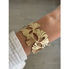 İrem Yıldız Çelik Gold Ayarlanabilir Kelepçe