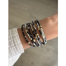 İrem Yıldız Çelik Leopar Desen Bileklik