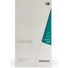D'addario VBB0135G2 Venn G2 Sentetik Bb Klarnet Kamışı No: 3.5 (Profesyonel) - Tekli Paket | Profesyonel Direnç, Nemden Etkilenmeyen Yapı ve Kararlı Tını